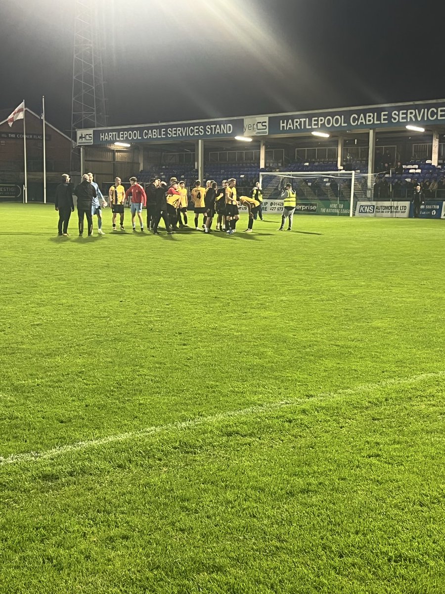 WinterJeff's tweet photo. The magic of the FA Cup . Tonight the supposed underdogs @GainsTrinityFC outplayed , outfought and thoroughly deserved their comfortable victory against a @Official_HUFC side devoid of confidence , passion and conviction . Sad times for Pools fans . https://t.co/CCkxZ6Gvg8