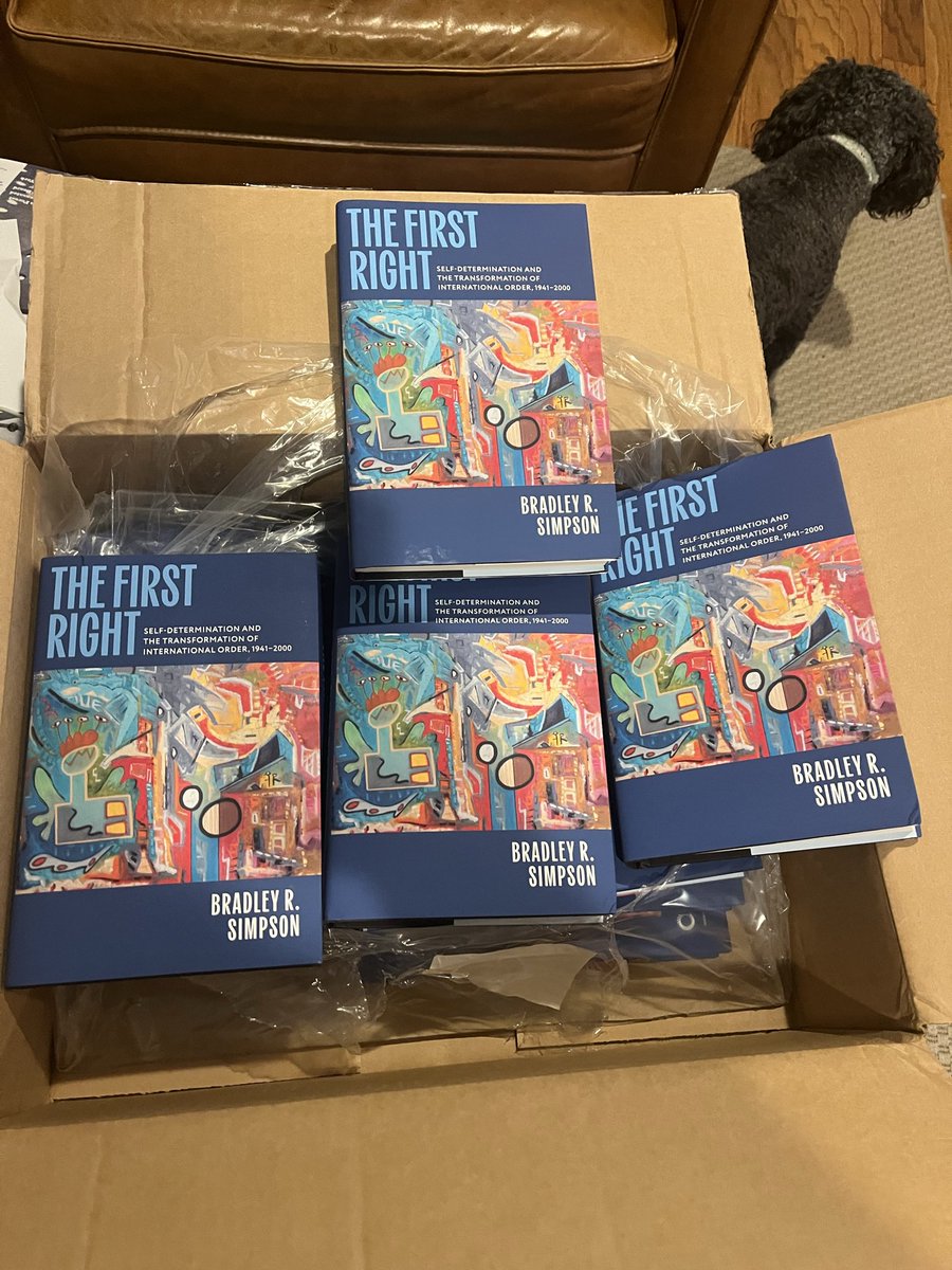 My book is officially here! Today (well tomorrow, actually) is the release date for The First Right: Self-Determination and the Transformation of International Order, 1941-2000. The cover art -Journey Into Freedom - is from my old friend Shakti Kroopkin. shaktikroopkin.com