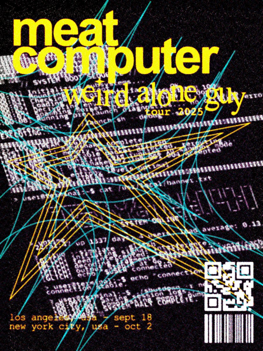 weird alone guy tour poster for a class assignment