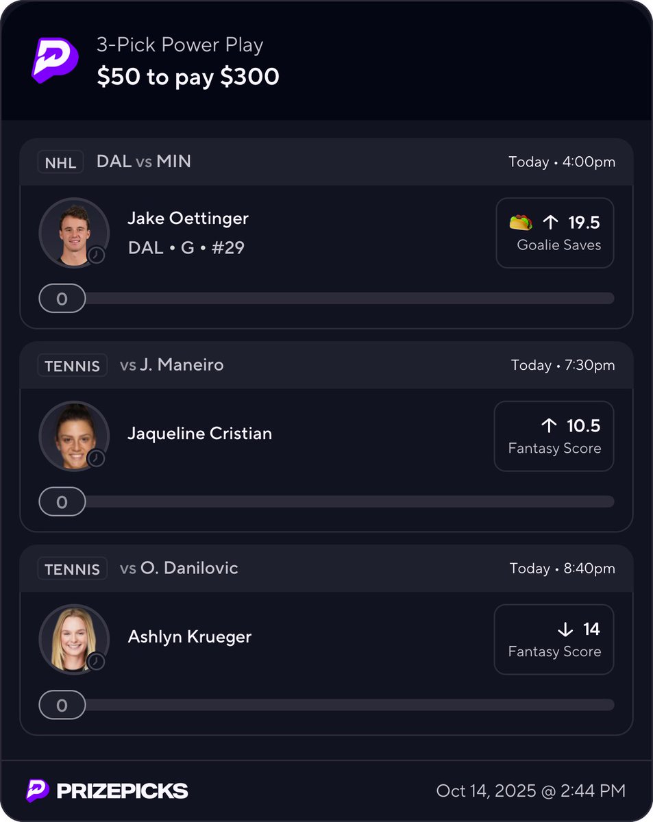 sojakoyi's tweet image. @TennisPlays247 has been cooking lately 🔥
Over 6k off the model this week 
Well it’s Taco Tuesday and I thought we’d ALL EAT 😈🌮

Follow them and tail this slip on @PrizePicks #PrizePicks 

prizepicks.onelink.me/gCQS/shareEntr…