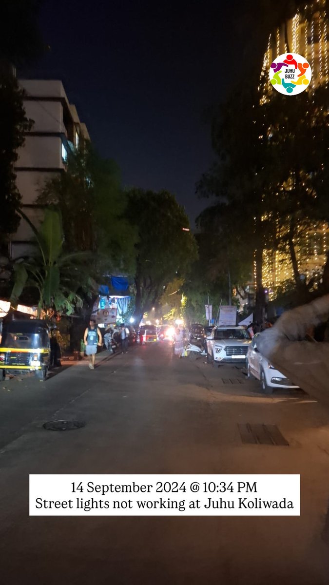 Street lights are not working along the entire stretch of Juhu Koliwada and inside the area too.

It’s unsafe after dark <a href="/Adani_Elec_Mum/">Adani Electricity</a> request you to kindly look into this and fix it at the earliest.

Juhu Koliwada, Santacruz West, Mumbai 400049