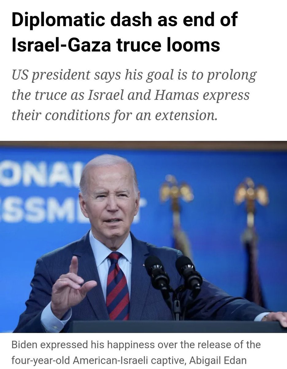 Joy_Afton14's tweet photo. The Biden-Harris administration secured the release of 83% of the hostages. Meanwhile, Trump aided and condoned the genocide, and only when there was a chance for a Nobel Peace Prize  did he conveniently strike a deal . He doesn’t care about U.S. citizens. He is a fascist. https://t.co/6lpRPA8T3H