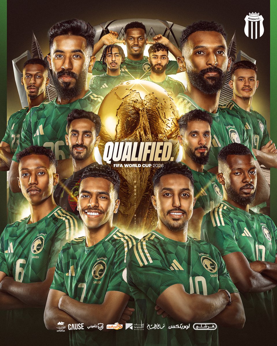 albdrani8's tweet photo. اللهم لك الحمد على هذا الإنجاز العظيم 🇸🇦

الف مبروك لصقـورنا الخضـر التـأهل 🦅💚

#الأخضر_إلى_كأس_العالم_2026 https://t.co/ilNw5qHmjq