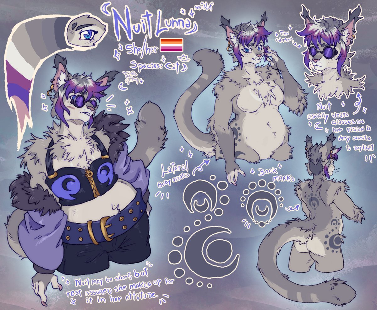 Got a cute new adopt and revamped her a little to fit my preferences👀

Here's Nuit! I just love her so much already 💕