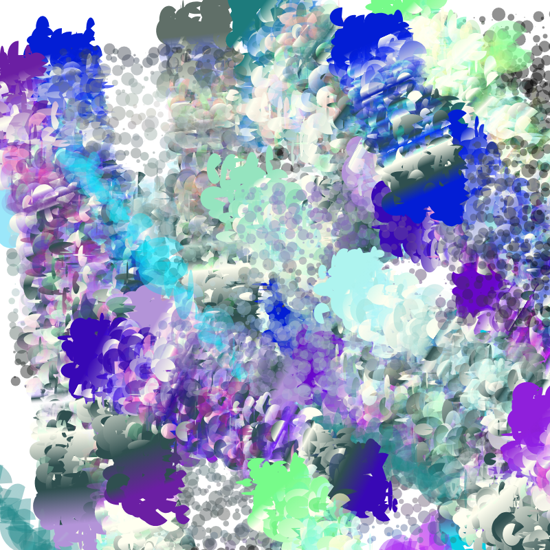TakagiHitoshi's tweet image. random thoughts / #p5js
openprocessing.org/sketch/2738132
let NC = 19 // Number of Colors
let PROB = {WiW: 0.3, drip:0.2, LINE:0.2, BRUSH:0.3, RUB:0.3}
let CLIMITS = {red:{MIN:0, MAX:255},
green:{MIN:0, MAX:255},
blue:{MIN:100, MAX:255}}
const W = 45