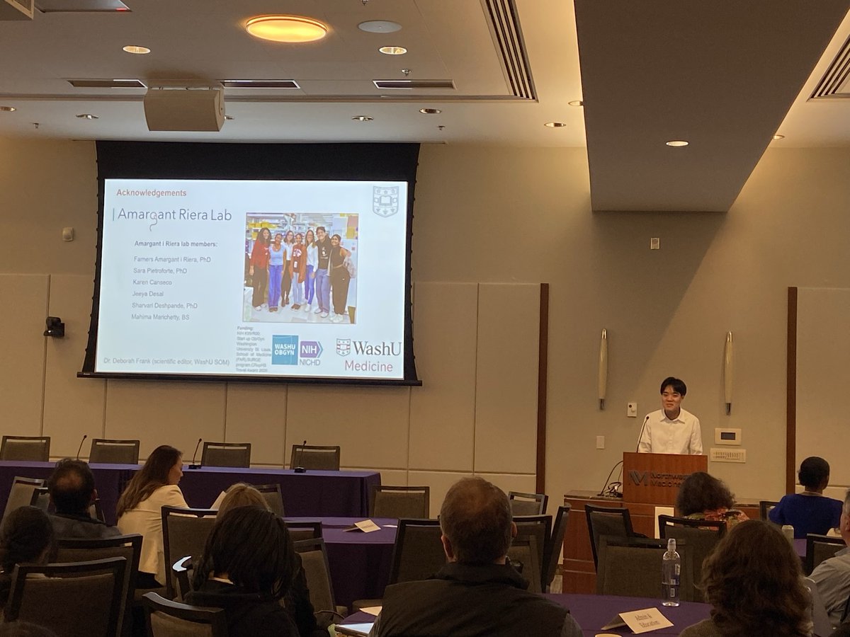 FarnersRiera's tweet image. The Amargant i Riera lab was at the Upper Midwest Summit for Reproductive Science! Great science &amp;amp; amazing trainees. Andy won Best Oral Presentation for his talk on follicle mechanosensing, and Karen &amp;amp; Sara rocked their posters! #ProudPI @WashU_OBGYN