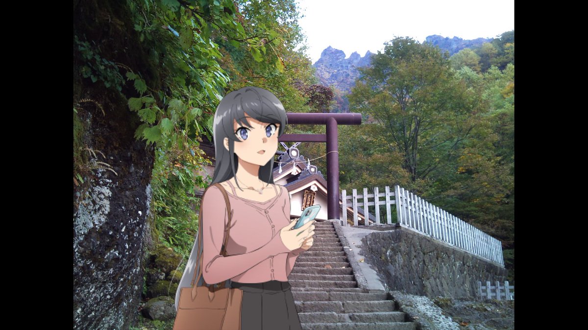 07237767st's tweet photo. #青ブタカメラ
#戸隠神社奥社
#桜島麻衣
麻衣さんと戸隠神社に
行って来た(笑) https://t.co/qKg8iQX86B