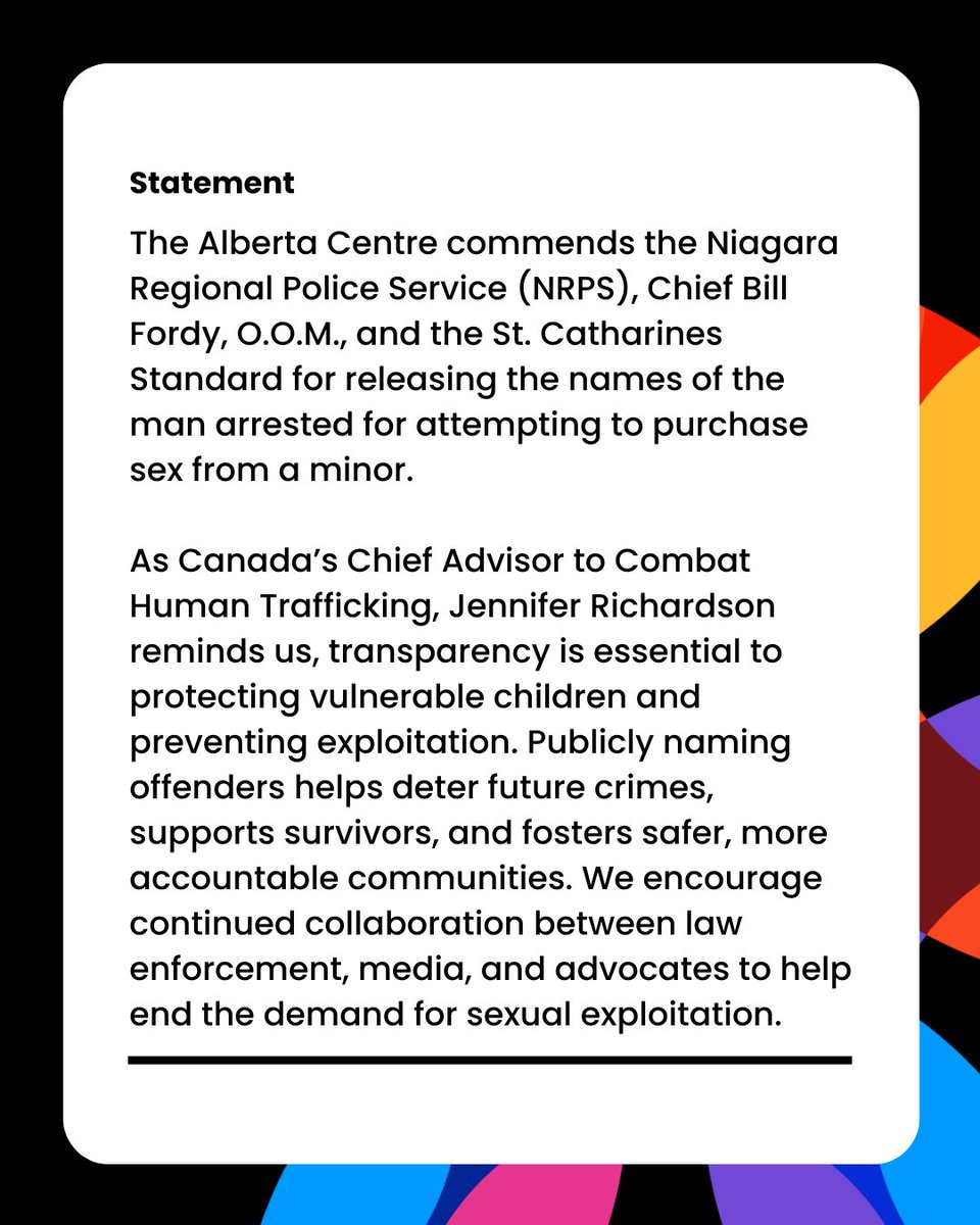 Alberta Centre to End Trafficking in Persons tweet media