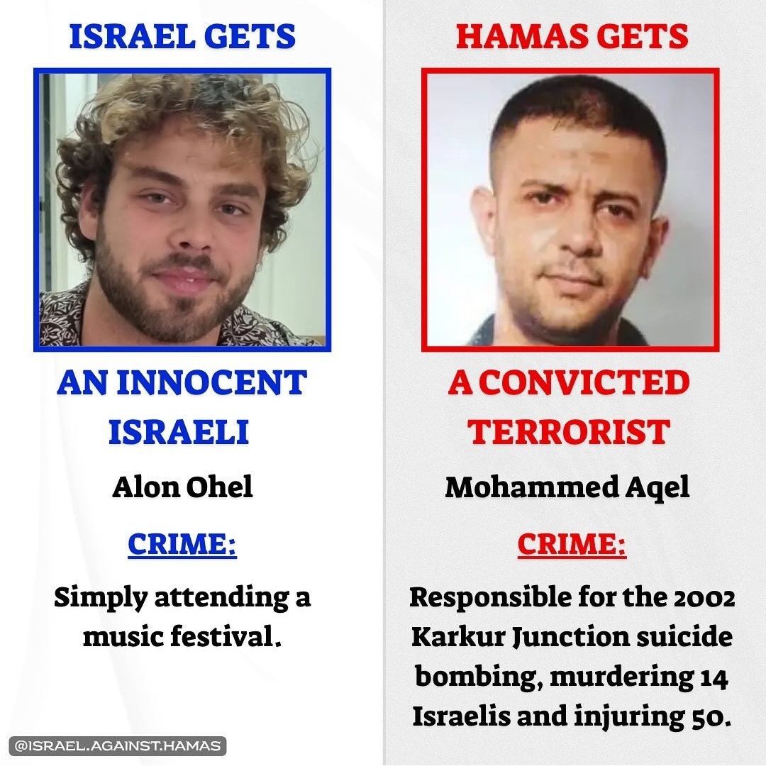 <a href="/NadiaWhittomeMP/">Nadia Whittome MP</a> x.com/IsraMum/status…

Unclear if you're that gullible or that perverted.  There's no moral equivalence between the innocent Israeli hostages and the Arab terrorists we were forced to surrender to free them.
Your tweet is repugnant.