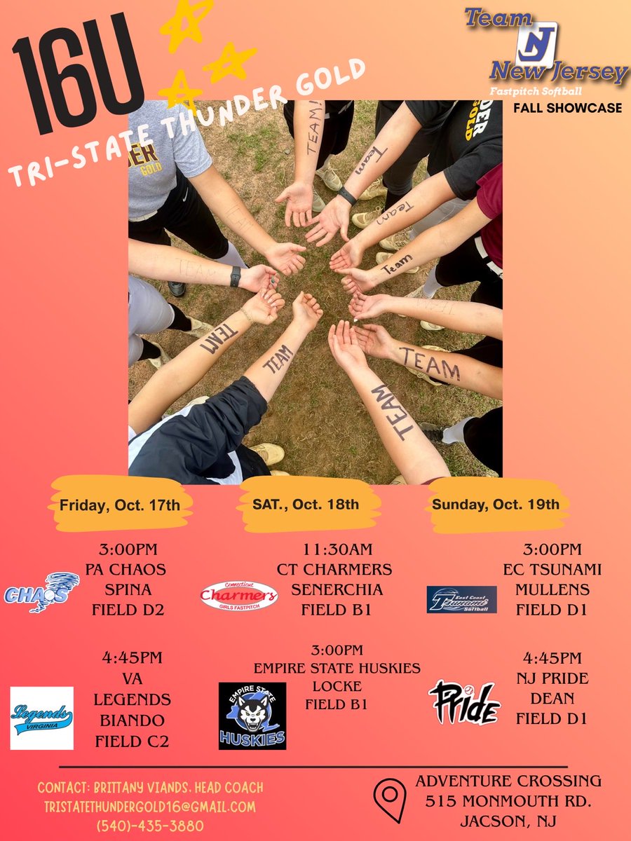 So excited to be back playing this weekend!
<a href="/TSThunderGold/">Tri-State Thunder Gold 16U/18U</a> 
<a href="/TSThunder16U/">TSThunderGold16U</a>