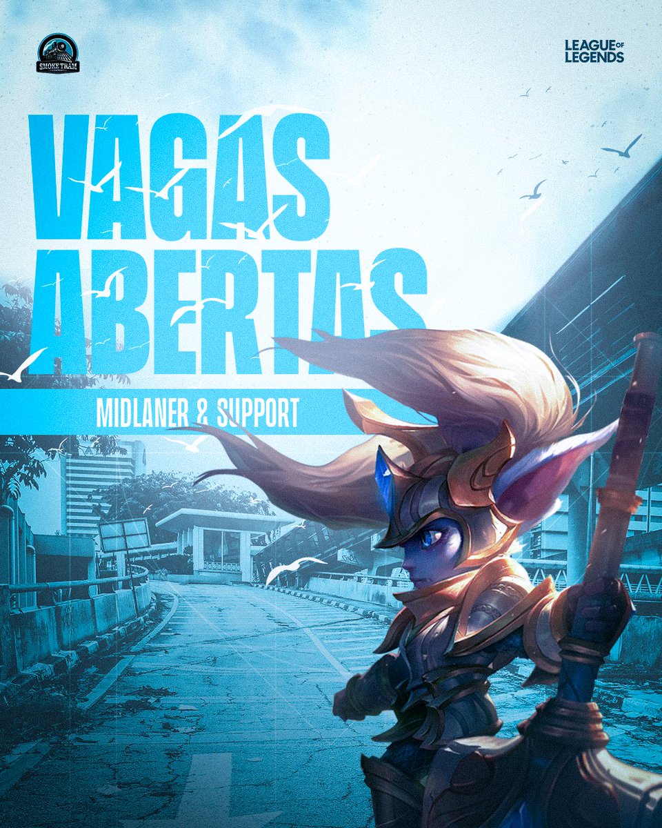 🔎 SELETIVA ABERTA 🔎

Requisitos:
• Elo: GM+
• Disponibilidade: tarde e noite.

 Sobre a Line:
• Coaching Staff completa!
• Disputamos as principais ligas e campeonatos.
• Muito foco, treinamento e competitividade.

Entre em contato via DM 📩

Vem pro bonde! #GOST 🩵