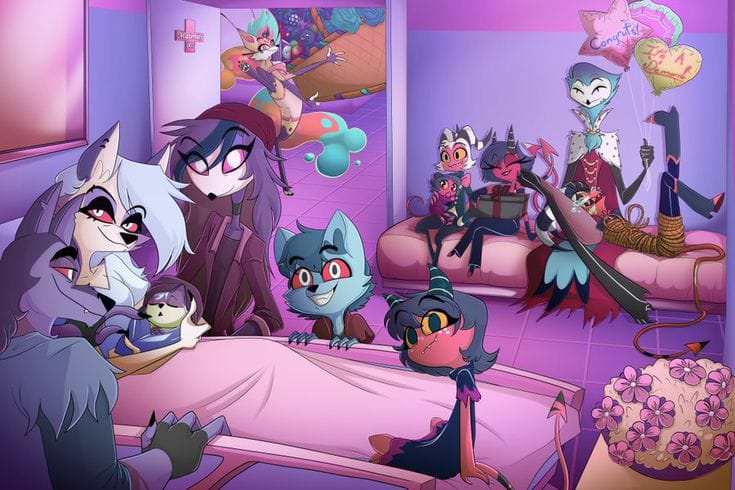 ♥️❤️♥️♥️♥️❤️
.
#Helluvaboss #HelluvaBossLoona #HelluvaBossFanart #Loona #loonahelluvaboss #loonafanart #Helluvaboss #itsnotmyart #commisionopen #comicart #Loona