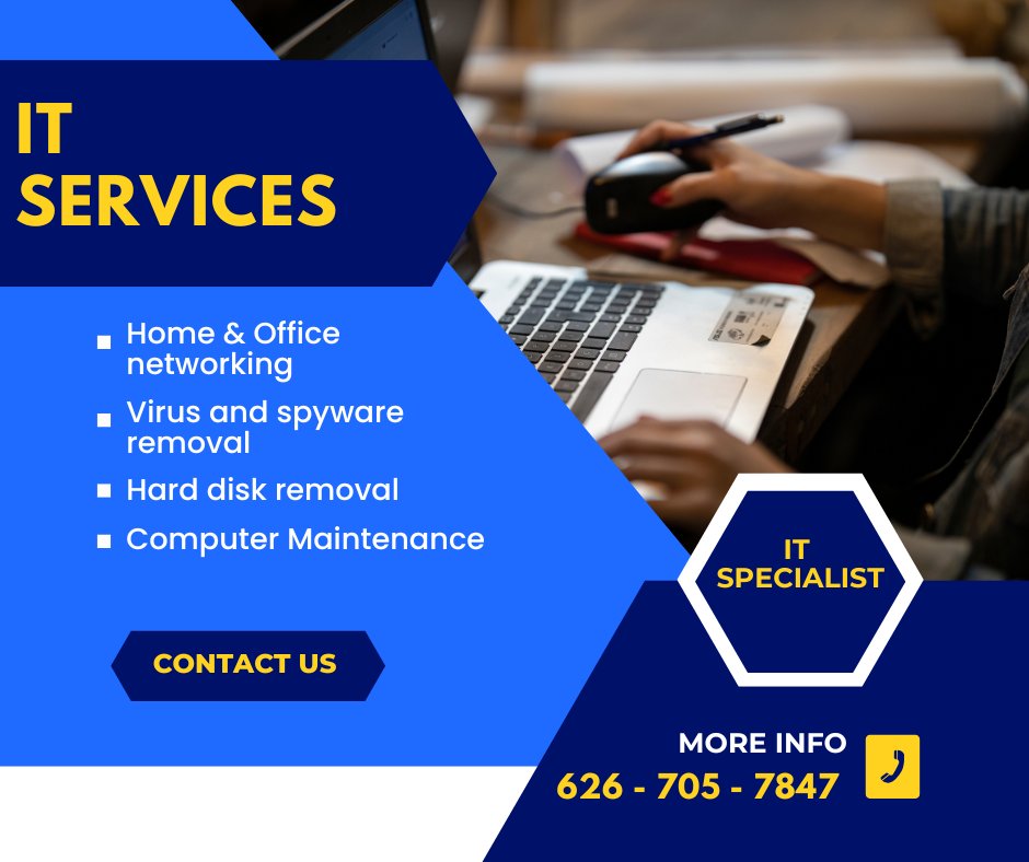 computerNETC's tweet image. Trusted IT Partner for Your Business.
ComputernetC provides reliable, efficient, and secure technology support — onsite or remote.
📧 computernetc@gmail.com | 📞 626-705-7847