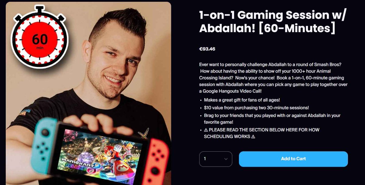 who up buying 1-on-1 Gaming Sessions w/ Abdallah! ?