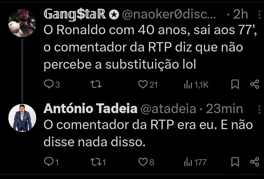 o_sr_comentador's tweet photo. Isto é puro cinema. É para isto que eu pago Internet. https://t.co/ognmkLUIaH