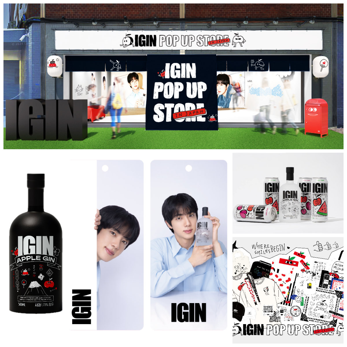 ついにこの日が来たーッ💜 BTS・JIN×IGIN アイギン POP UP✨ 渋谷で10