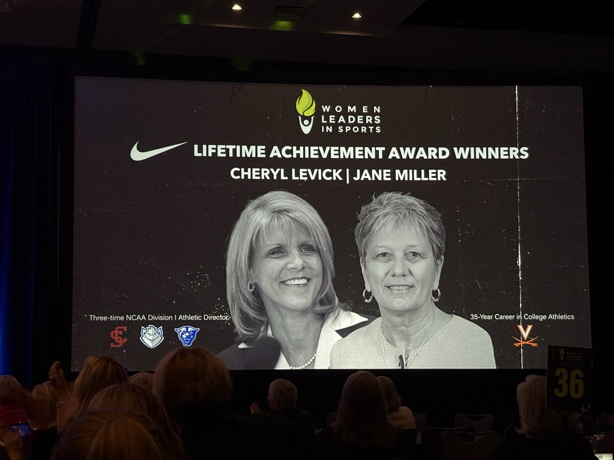 NACDA's tweet image. Congratulations to NACDA Hall of Famer Cheryl Levick who was recognized today by @_WomenLeaders as a @Nike Lifetime Achievement Award winner 👏👏 #NACDAfamily #OwnIt
