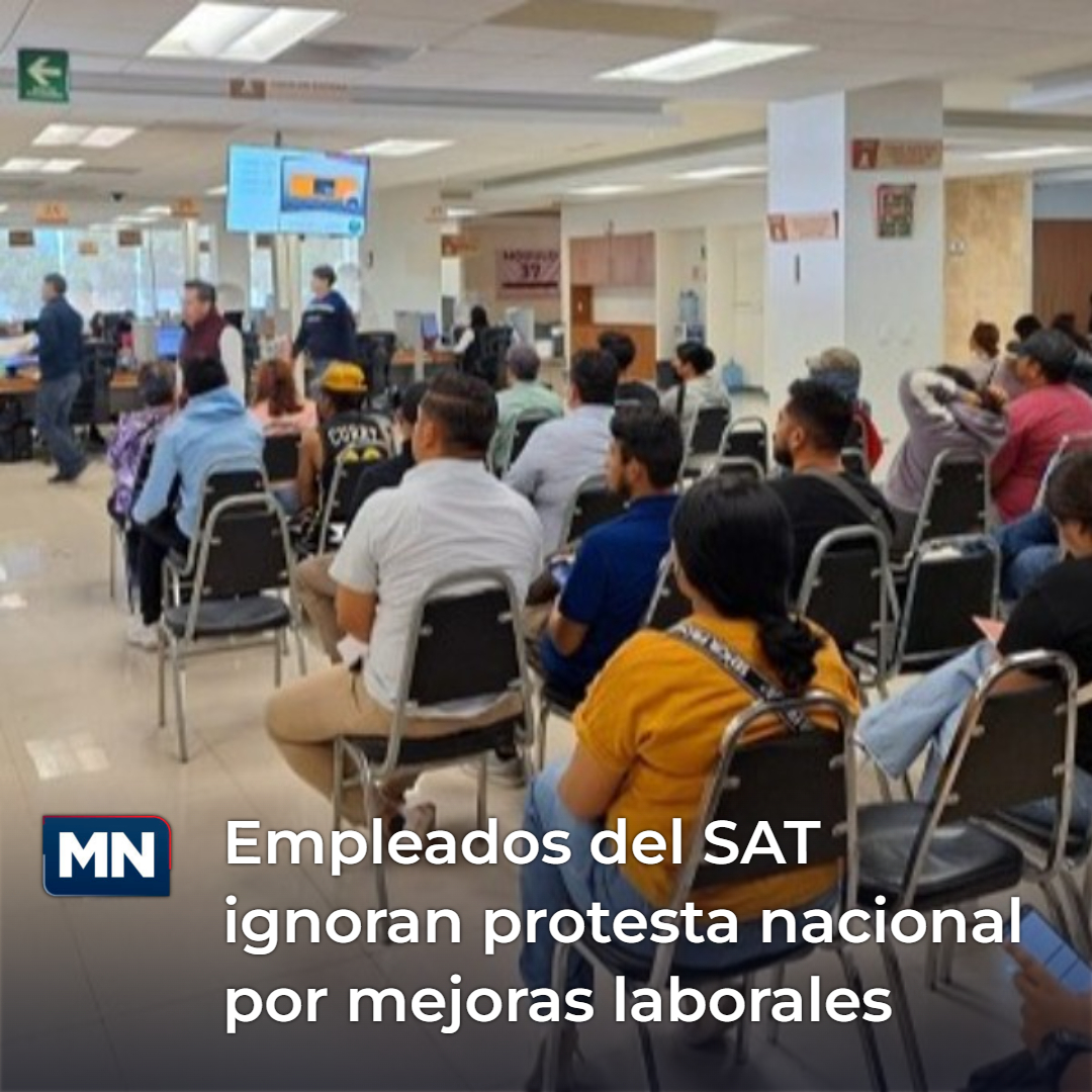 MeganoticiasTOR's tweet image. Empleados del SAT en La Laguna no se suman a la jornada nacional de &quot;brazos caídos&quot; para exigir mejoras al Gobierno Federal. Las oficinas en Torreón operaron con normalidad. #SAT #ProtestaLaboral #LaLaguna

📲 Entérate: meganoticias.mx/torreon/notici…