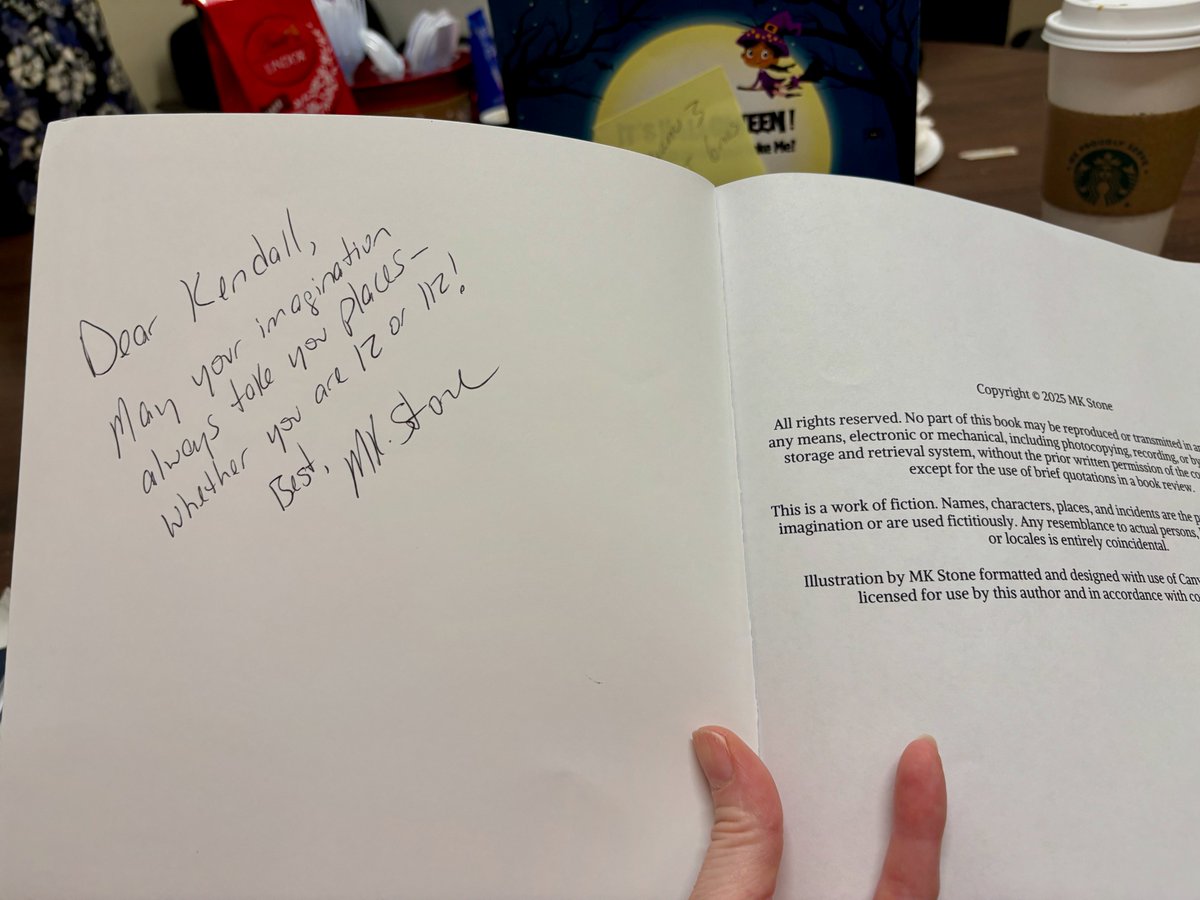When you're a hospital nurse and you publish your first book, of course the first book signing is going to be in the staff room with a stack of books your enthusiastic coworkers bought #RN #nurses #writerslife #WritingCommunity #picturebooks #Halloween2025 a.co/d/bZ2bJcj