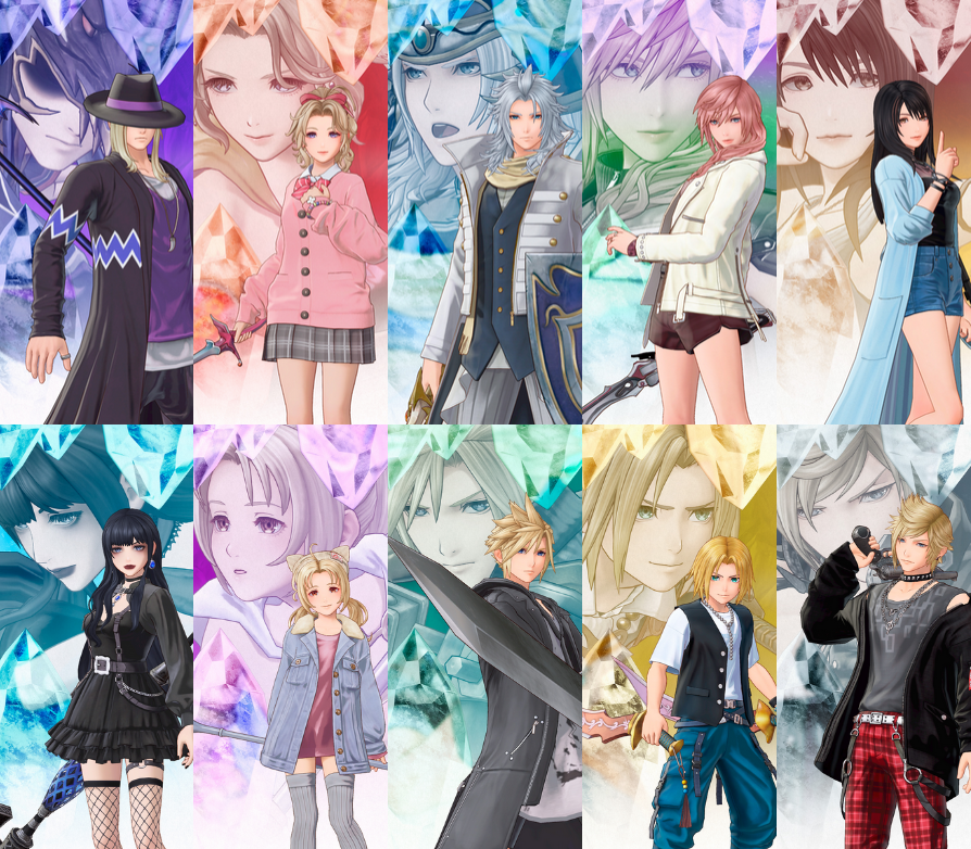 Jun_on_Fire's tweet image. Hey FFXIV gposers! Here's a fun gpose prompt for y'all:
Try your hand at creating a Dissidia Duellum portrait of your character! Casual attire in the foreground and battle attire in the background 📷
