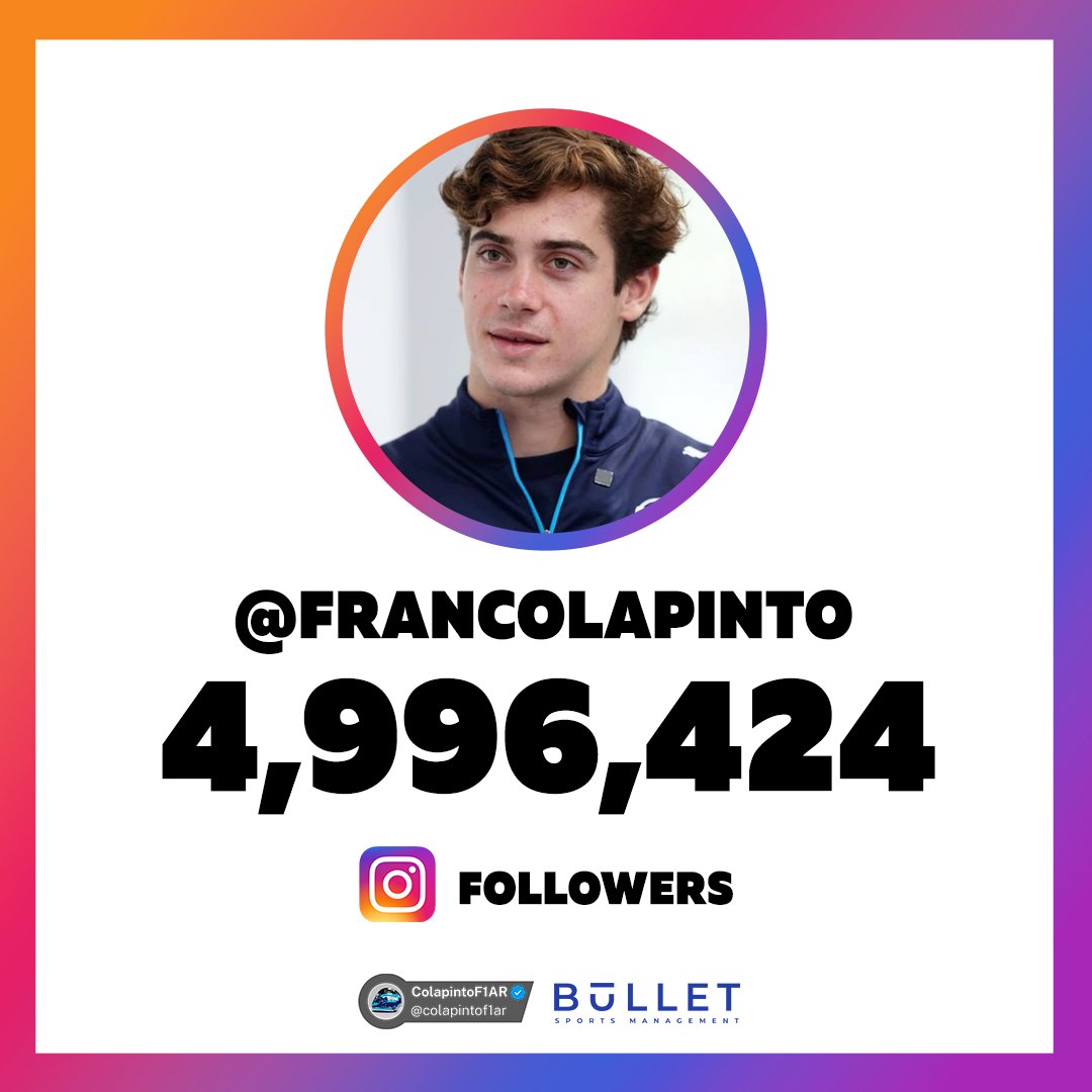 TREMENDO !!! 💥💥💥

Se van bajando algunos que en su momento acompañaron a Franco y hoy ya no quieren que llegue a los 5M en #AustinGP.

Estamos solos amigos.

Metan el RT mas grande de los últimos tiempos y volvamos a demostrar de que estamos hechos!

#Colapinto