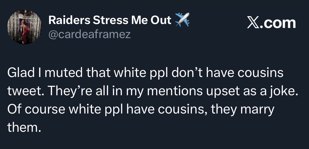 The biracials and the whites blocked me because of this. It was crazy. 😂😂😂