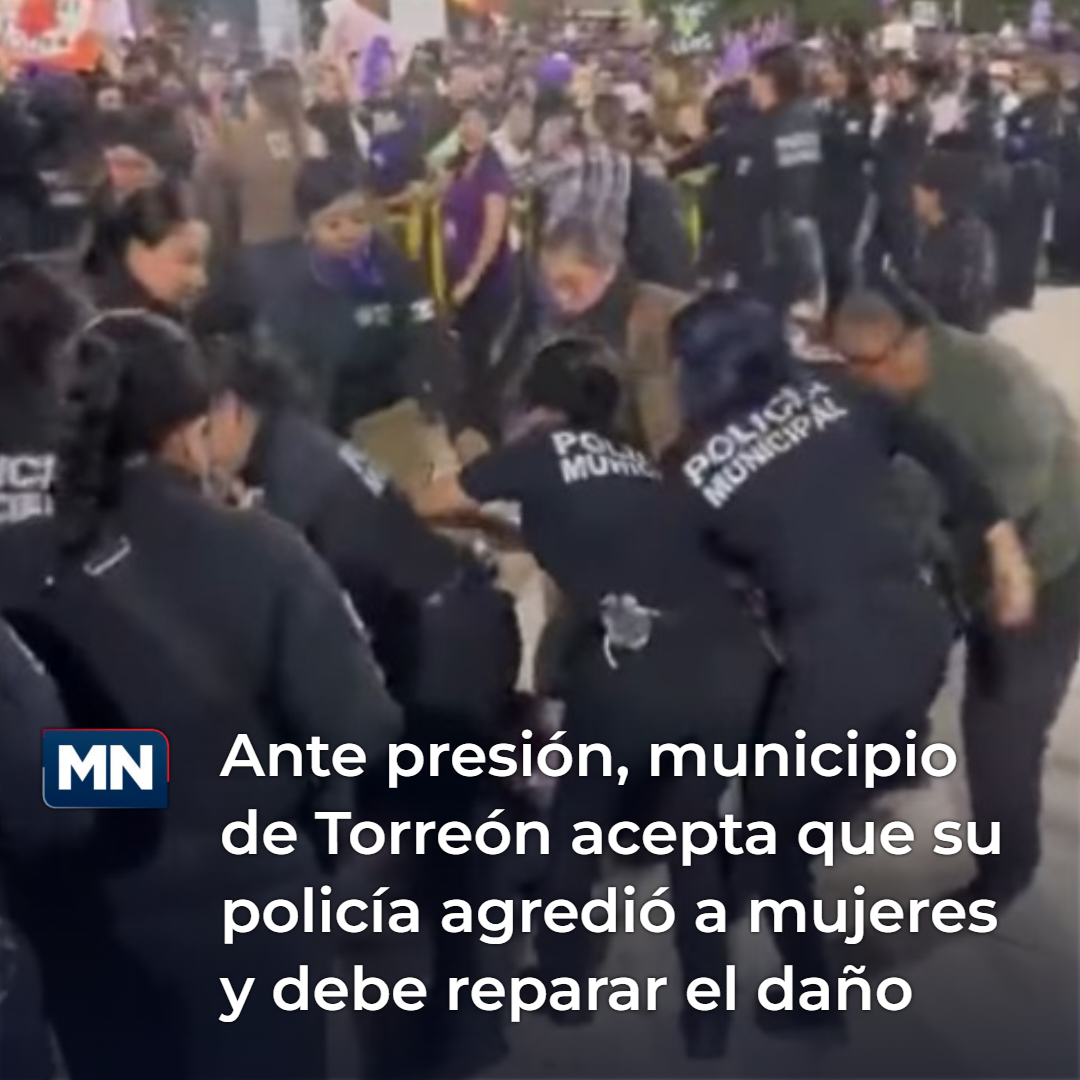 El Ayuntamiento de Torreón acepta la recomendación por agresiones a mujeres en la marcha del 8 de marzo.

📲 Entérate: meganoticias.mx/torreon/notici…