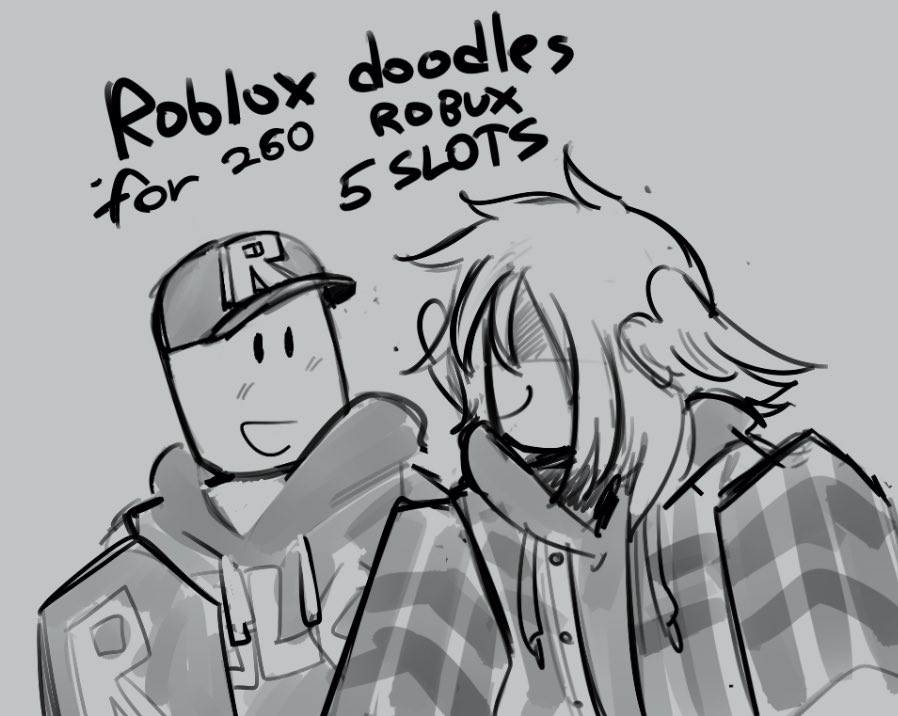 APolygonlover's tweet image. It might not help with the fixing of my laptop, but I wanna do something for y’all that’s more affordable than my comissions..
Doodles for robux!
260 robux for up to two characters in any situation
DM me if interested!
Only 5 slots available!
#roblox #robloxart #RobloxCommissions