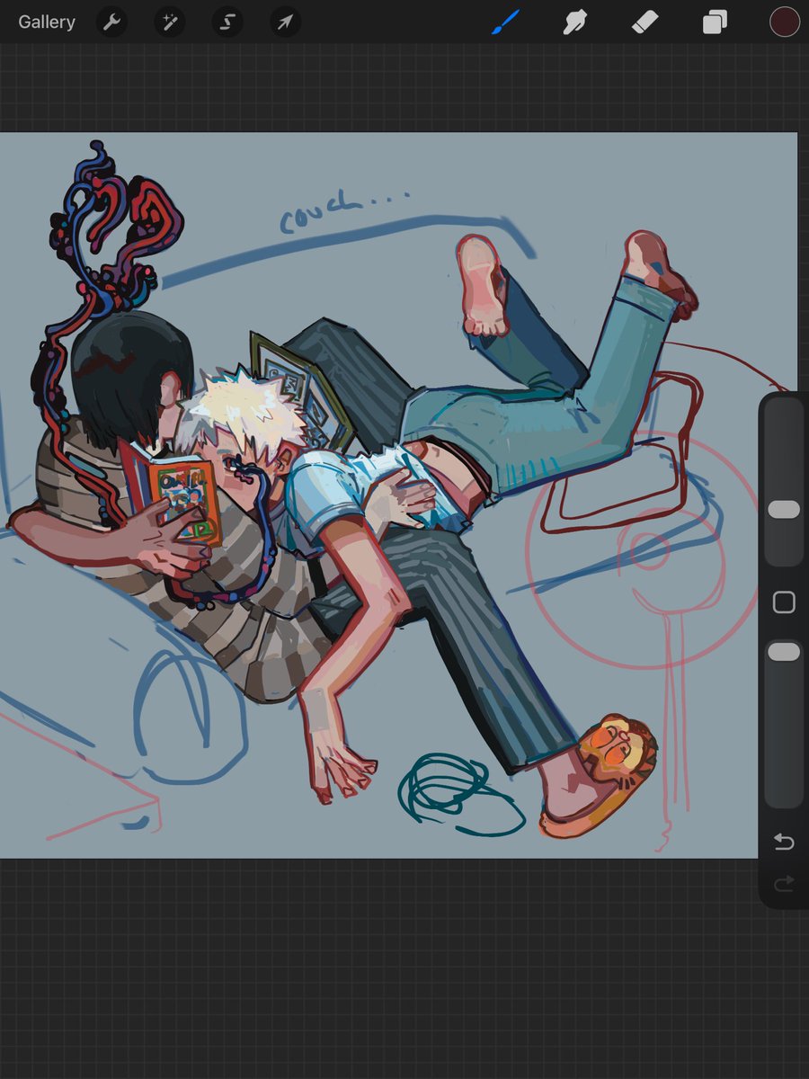 trying 2 decide if I should make them be in their own little apartment or go look at refs of yoshikis house….