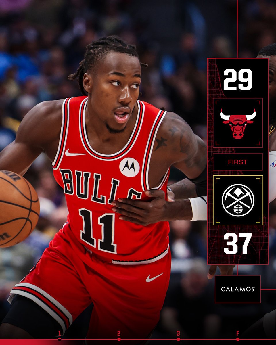 First quarter in the books.

Ayo/Giddey/Matas: 9pts each 