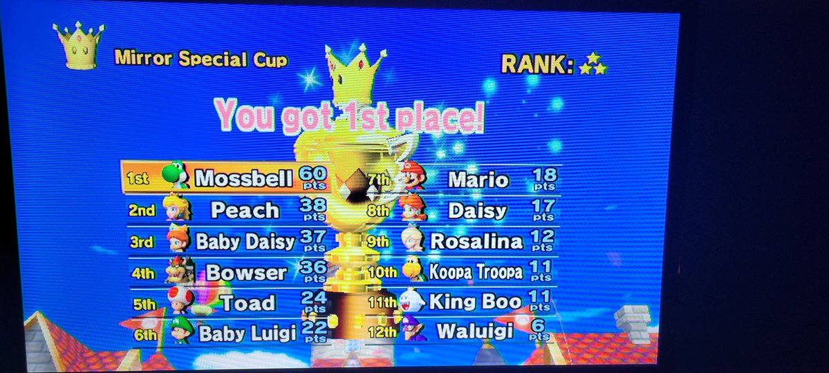 mossbell_hyena's tweet image. Thought this was impossible as a kid, finally did it 🥺

#MarioKart #MarioKartWii #Nintendo