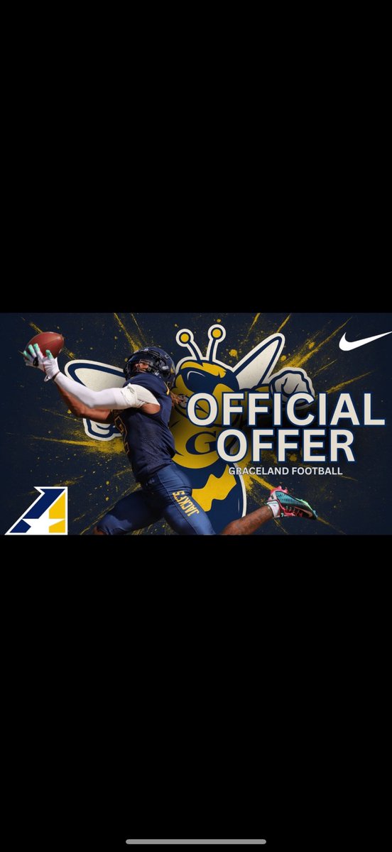 After a conversation with <a href="/ColeMallan/">Coach Cole</a> im blessed to receive my 3rd offer from <a href="/GracelandFB/">Graceland Football</a> #AGTG