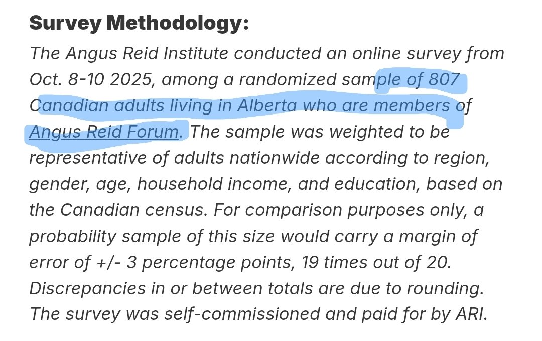 All the leftist shills are tripping over themselves with the angus reid poll. Let's look at the methodology.

Polling the general population indeed.