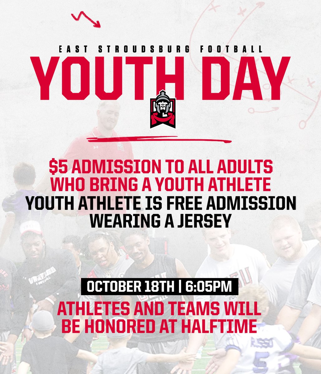 ESU_Football's tweet image. It’s more than football — it’s about inspiring the next generation. Youth Day this Saturday! 💪🏽 #FutureWarriors 

Kick-off at Gregory-Douds Field at Eiler-Martin Stadium at 6:05pm!

#WhereWarriorsBelong 
#BLOOD𝘙𝘜𝘕𝘚𝐓𝐇𝐈𝐂𝐊💯 #𝐖𝐀𝐑𝐑𝐈𝐎𝐑𝐒4️⃣𝓛𝓲𝓯𝓮