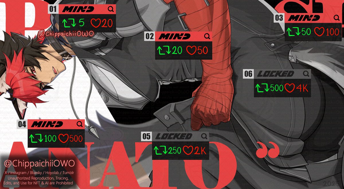 ChippaichiiOWO's tweet photo. Mindscape Cinema Game
Komano Manato ( Version 2 )

M4 unlocked 😛

It's starting to get interesting 😶‍🌫️

#KomanoManato #Norano #zenlesszonezero #zzzero https://t.co/Qm33E4v5XF