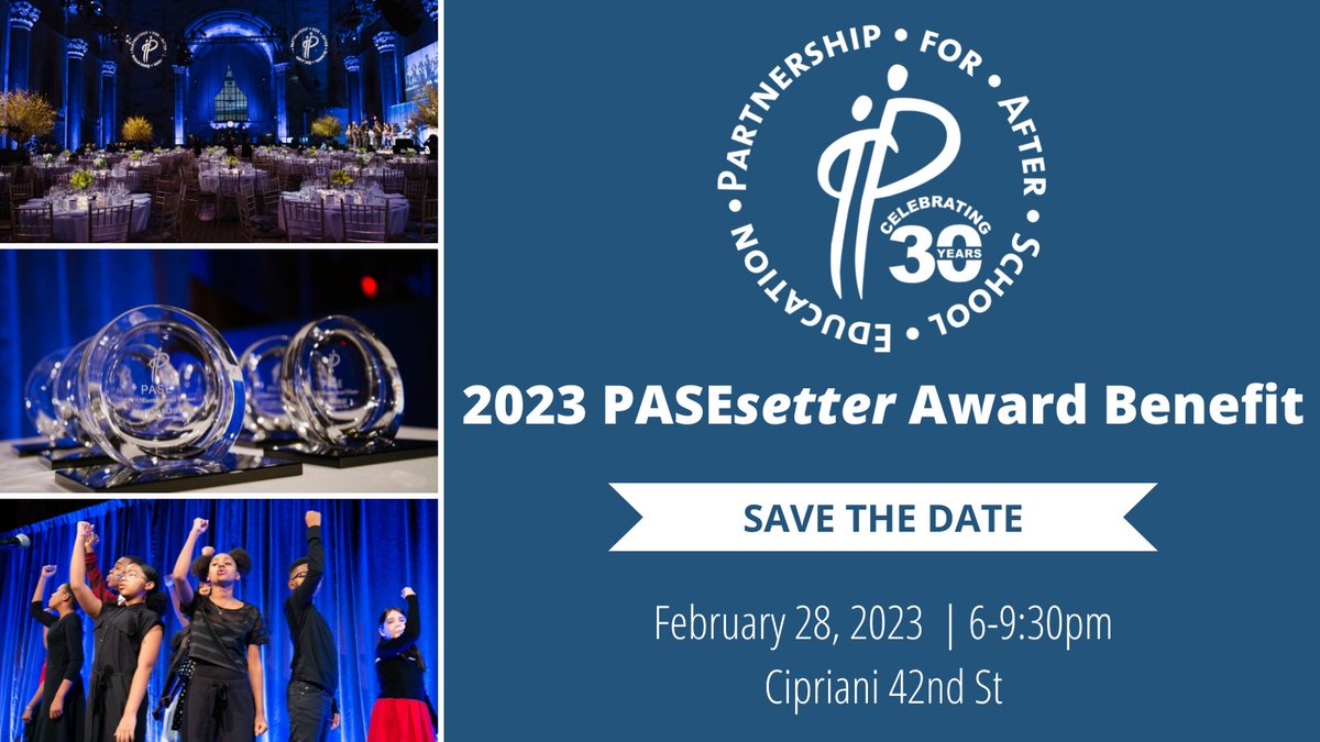PASEsetter's tweet image. 🌟 Save the Date | 2026 PASEsetter Awards Benefit | February 25, 2026 - mailchi.mp/pasesetter/sav…