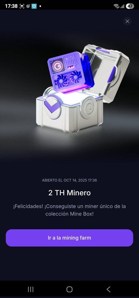 dousa666's tweet photo. #GoMiningBarcelona @Syndicate_Mine @gomining mejore ni TH, pase al nivel silver III me gane un minero 2TH https://t.co/R6TsRnAS1K