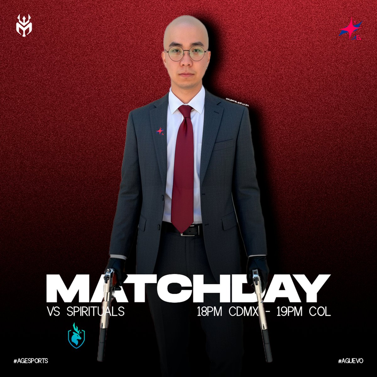 𝐆𝐚𝐦𝐞 𝐃𝐚𝐲 - 𝐌𝐲𝐬𝐭𝐢𝐜 𝐋𝐞𝐚𝐠𝐮𝐞

Hoy 2 pistolas (<a href="/2Gunslol/">2Guns</a>) sacará su arsenal y usará sus estrategias de agente encubierto para demostrar que AG Esports Red nació para ganar! #LeagueofLegends

🆚Spirituals
⏰Lunes 14 - 18PM 🇲🇽 - 19PM 🇨🇴
⚔️Bo1
📺twitch.tv/mysticleaguetv