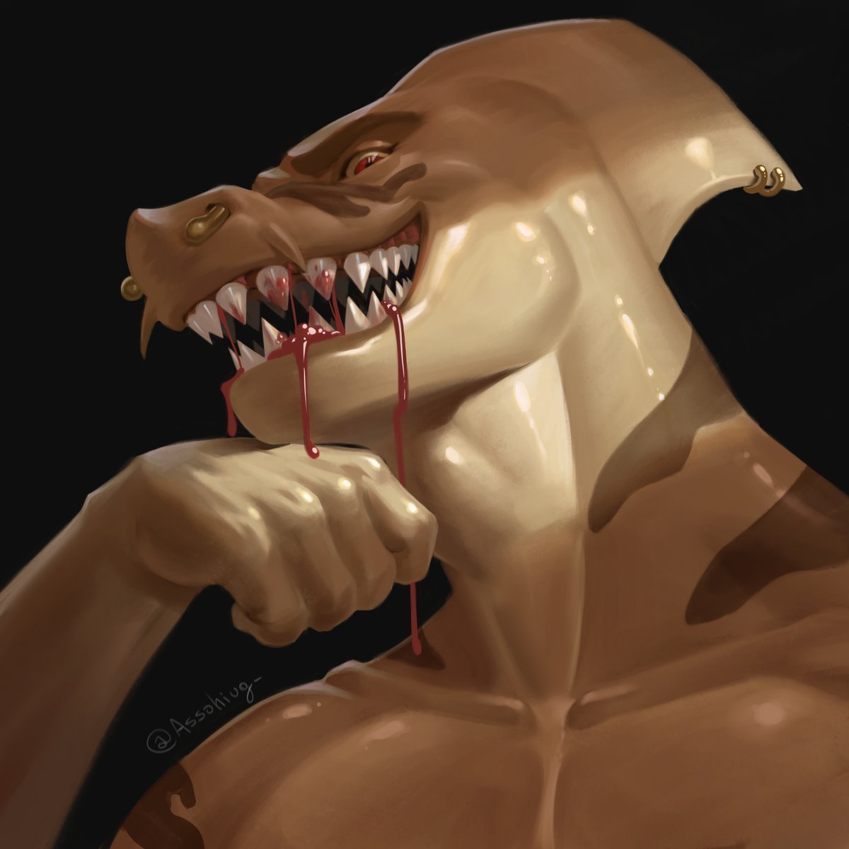 [C] Bloody shark for <a href="/OwlGizmo/">Gizmo🦉🦊</a> 🦈