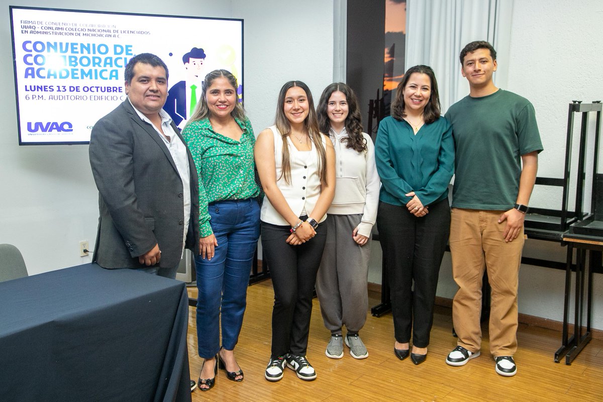 Hacer de la administración una labor más profesional y generar nuevas oportunidades de capacitación, fue el objetivo de la firma de convenio entre la <a href="/uvaq/">UVAQ</a> y el #CONLAMI, que beneficiará a estudiantes y egresados. uvaq.edu.mx/nueva-noticias/

#ConvenioInstitucional #EnLaUVAQeresTú
