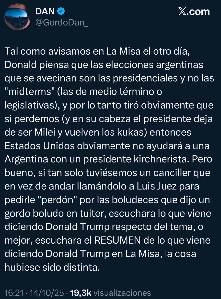 EL TANO ⭐️⭐️⭐️ (@tatalogarzo) on Twitter photo <a href="/JMilei/">Javier Milei</a> Le mintieron a #Trump por guita y dos meses más de gobierno.... de ahí no se vuelve. SOMOS HAITÍ. SON LA PEOR GESTIÓN DE LA HISTORIA. INÚTILES <a href="/JMilei/">Javier Milei</a> Le mintieron a #Trump por guita y dos meses más de gobierno.... de ahí no se vuelve. SOMOS HAITÍ. SON LA PEOR GESTIÓN DE LA HISTORIA. INÚTILES