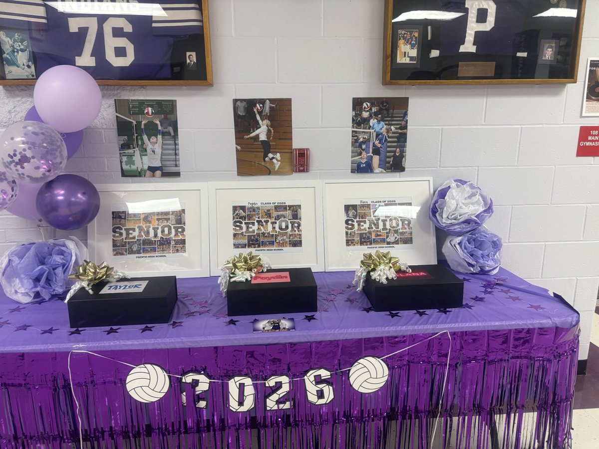 Volleyball Senior Night. Congrats girls!