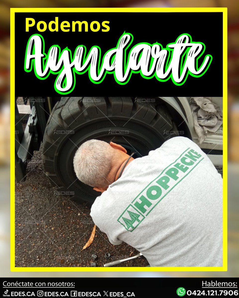 EDES_CA's tweet photo. 🅟🅞🅓🅔🅜🅞🅢 🅐🅨🅤🅓🅐🅡🅣🅔 

¿Tu montacargas ya no rueda, sino que sufre? 🥵  

En 𝗘𝗗𝗘𝗦, lo ponemos a girar como nuevo. 🔧 Reemplazo de ruedas, ajuste técnico y cero improvisación.  

📲 Conéctate con nosotros y déjalo en manos expertas.

#Montacargas
#Serviciotécnico https://t.co/2F0Z4XfVEX