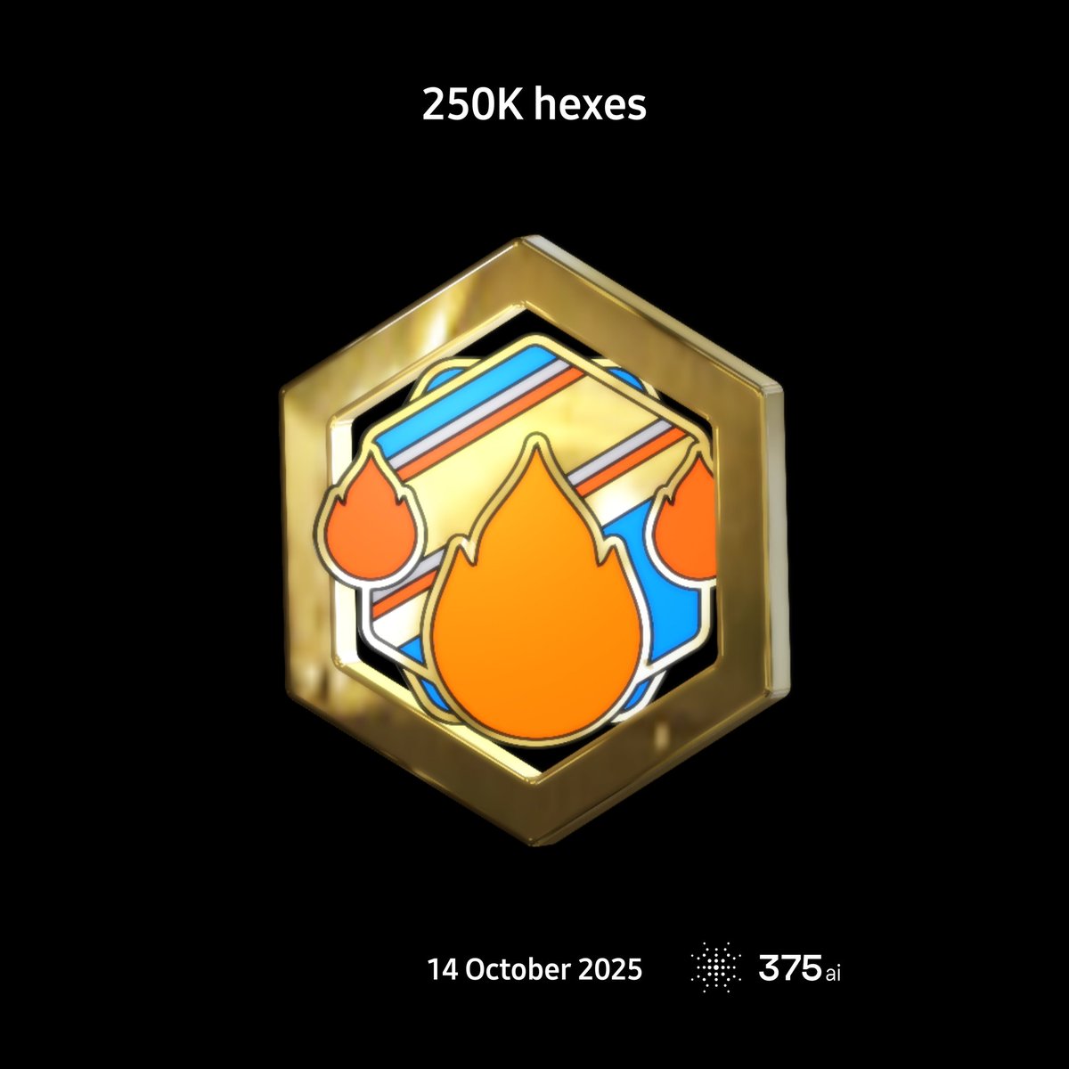 drugsupplies's tweet image. I’ve just covered 250K hexes on #375go! #discovergo