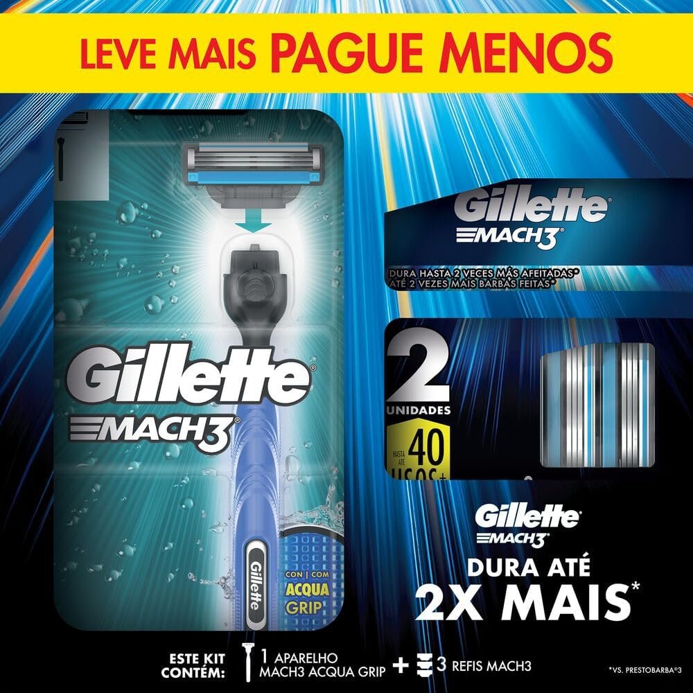 🔥 Kit Gillette Mach3 – Aparelho de Barbear com 1 Unidade + 3 Cartuchos de Reposição

💰 R$ 31,36: amzn.to/3KNBXo5

🏷 selecione "Comprar com recorrência"

🟧 Promoção por tempo limitado.