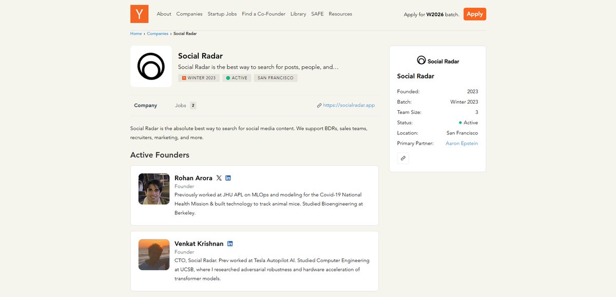 Updates to the YC page lookin' spiffy.

ycombinator.com/companies/soci…