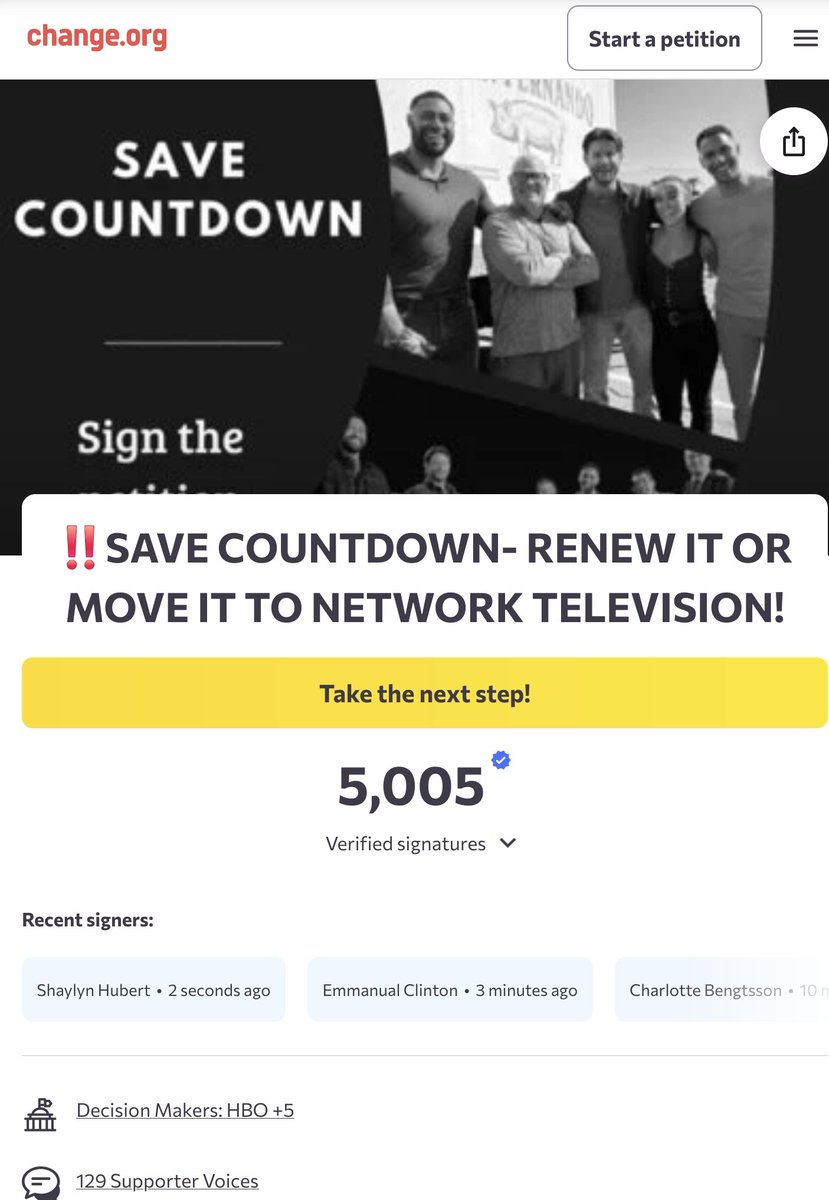 jraytar's tweet photo. @MMagnitudo π¨ We've just passed 5,000 signatures! Keep going everyone! Woop! Woop! π’
#SaveCountdown #CountdownFamily https://t.co/klXZ3Q3awi