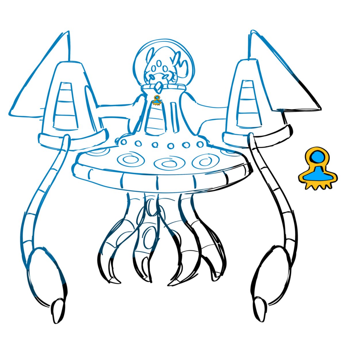 #fakemon gimmick forms for my starters 
water starter would become huge 

#pokemon #PokemonLegendsZA #plza #PokemonZA