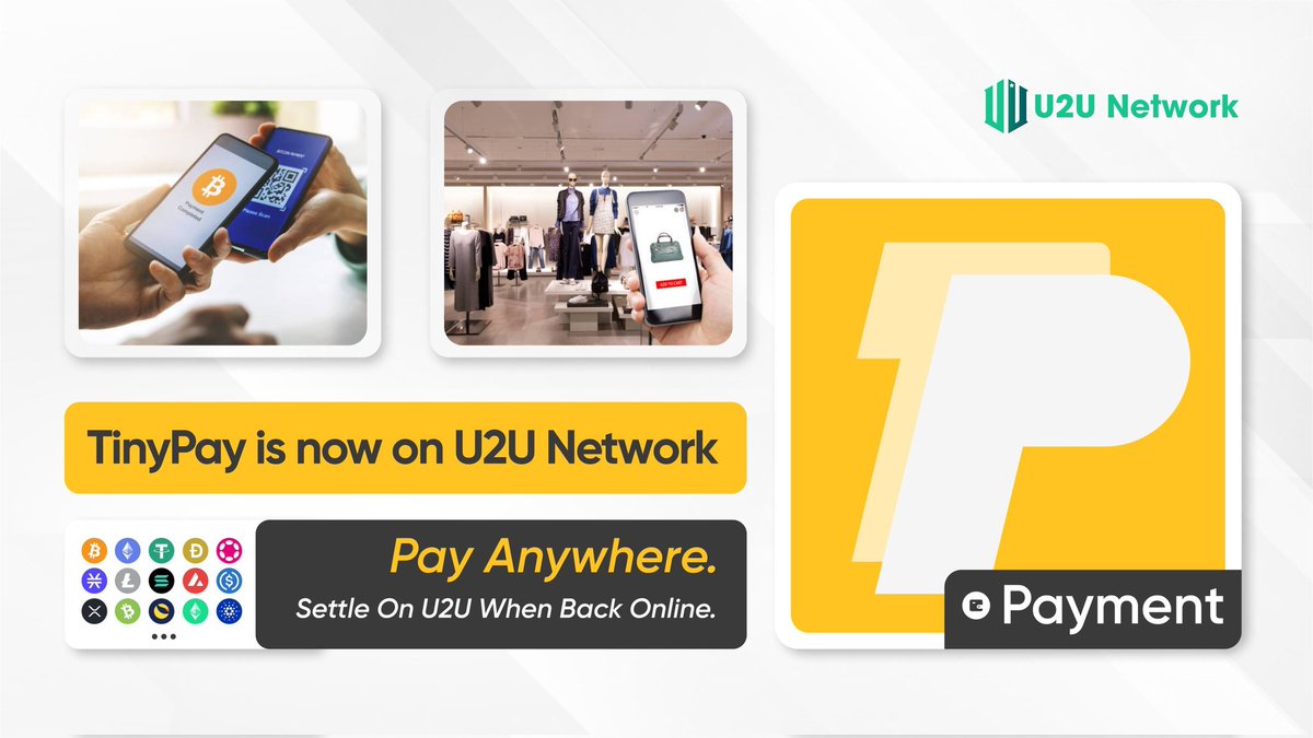 DeEmpireMine's tweet photo. 🧵 1/
🚀 We’re thrilled to welcome another standout project from VietBUIDL Hackathon to the U2U ecosystem — introducing TinyPay, a next-gen crypto payment solution designed to make crypto usable anywhere. 💳✨

#U2U #TinyPay #Web3 #CryptoPayments #VietBUIDL https://t.co/0kD49UXukG