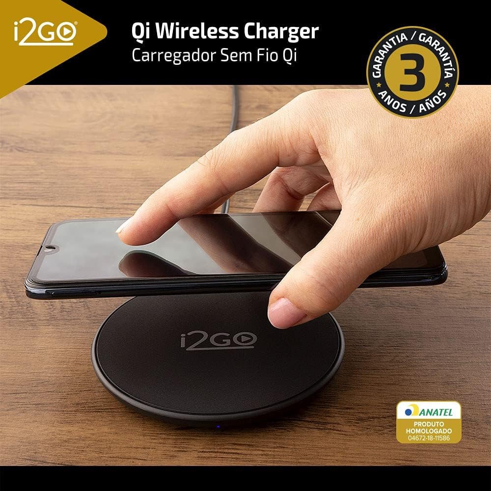 🔥 i2GO, Carregador por indução, 10W Chumbo, Preto, i2GO PRO

💰 R$ 49,00: amzn.to/4n5vsdJ

🟧 Promoção por tempo limitado.